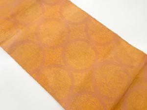 唐草・華紋・菱に花鳥模様織出し名古屋帯